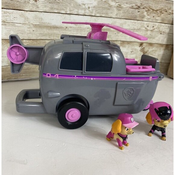 PAW Patrol Transforming Helicopter 2 Figures Dog Bath For Possible Repair 2 READ - Picture 3 of 16